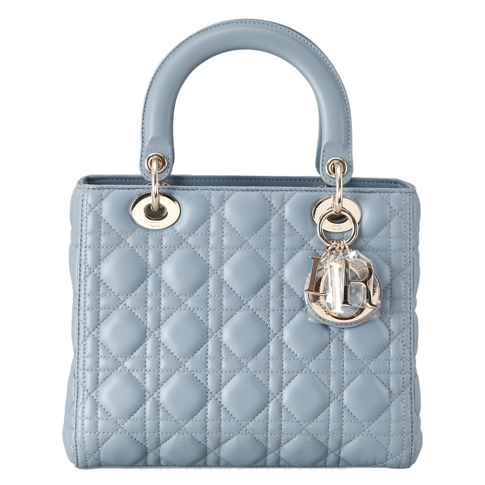 CHRISTIAN DIOR(USED)크리스찬디올 레이디디올 미듐 스카이블루
